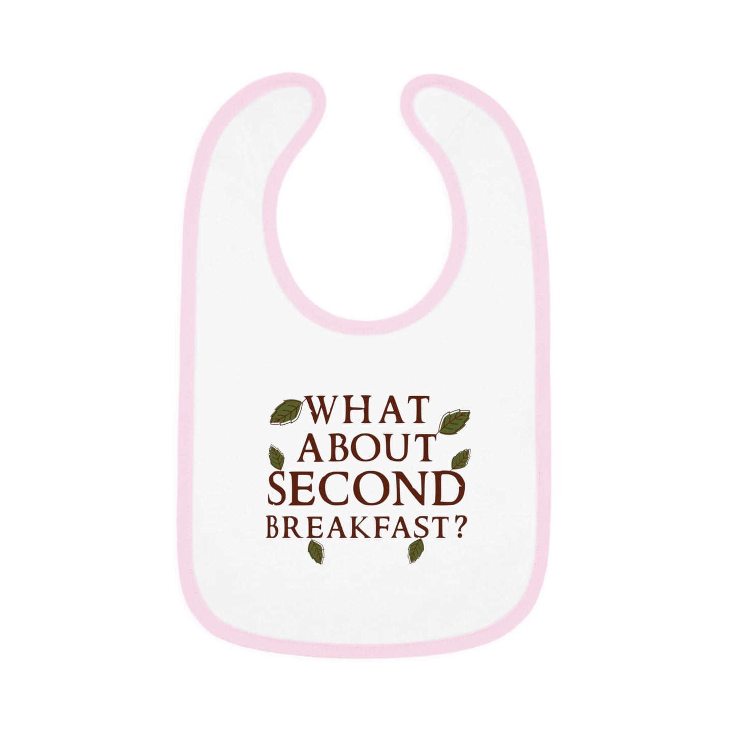 LOTR Baby Bib What About Second Breafkast Color: White/Pink Size: One size