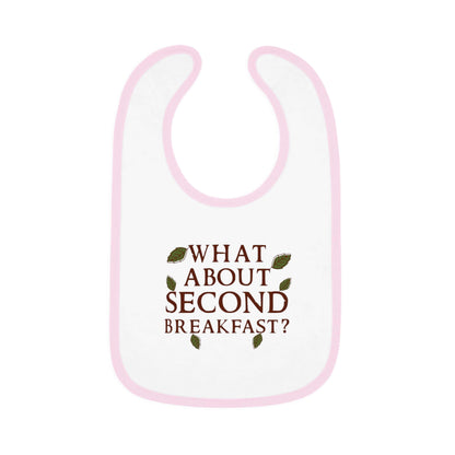 LOTR Baby Bib What About Second Breafkast Color: White/Pink Size: One size