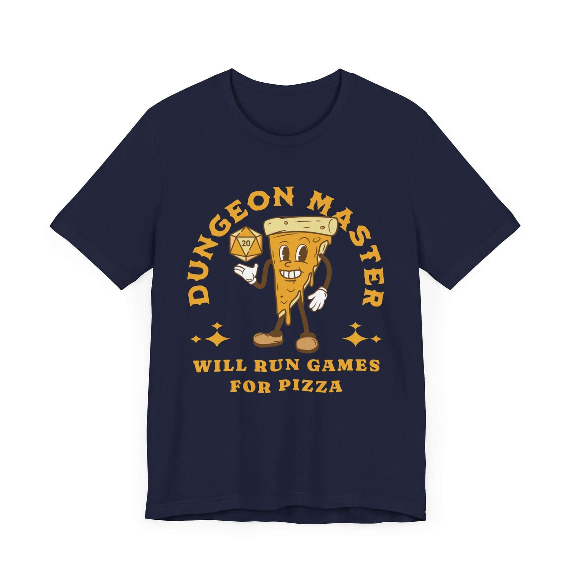 D&D Dungeon Master for Pizza T-Shirt Color: Navy Size: S