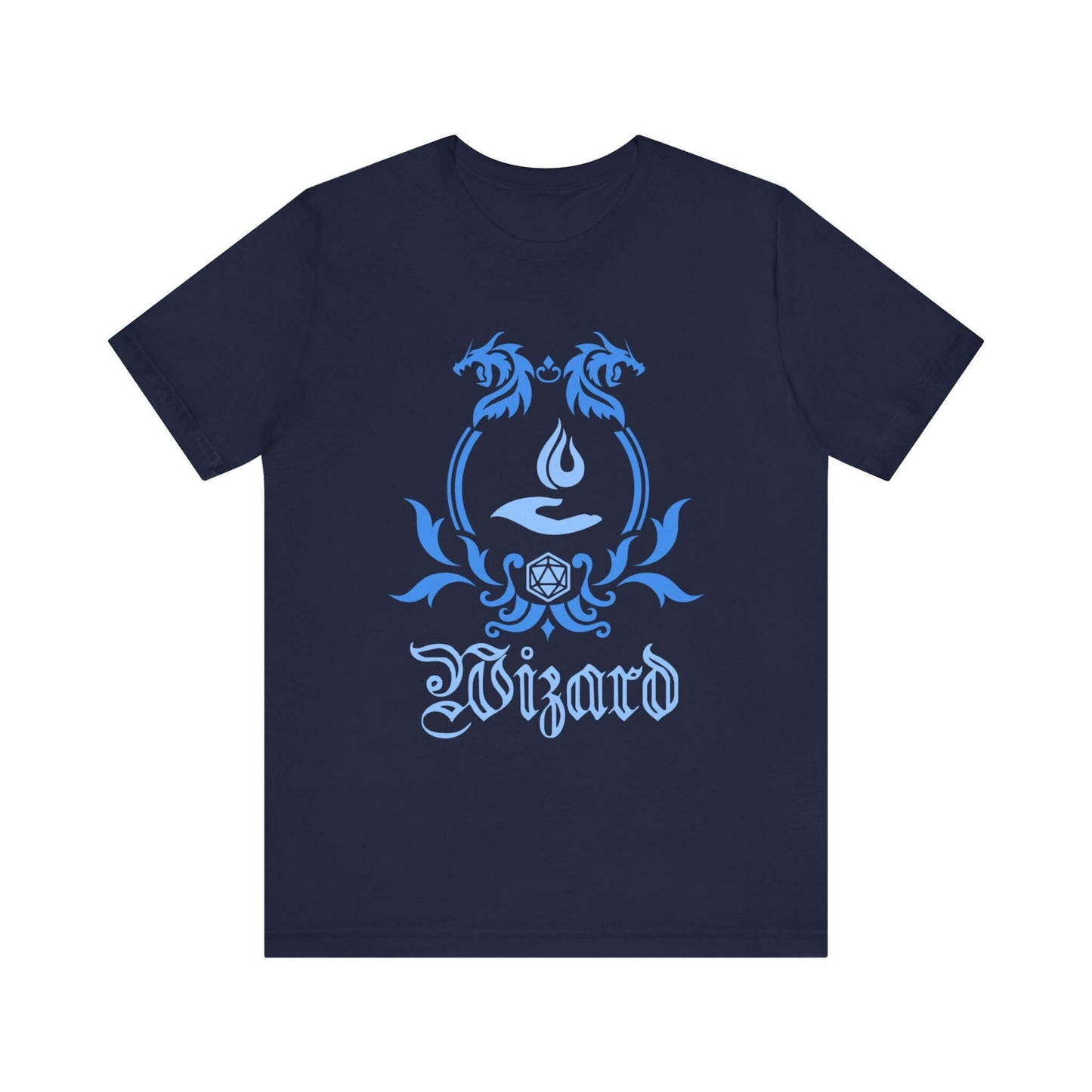 D&D Wizard Class Emblem T-Shirt Color: Navy Size: S