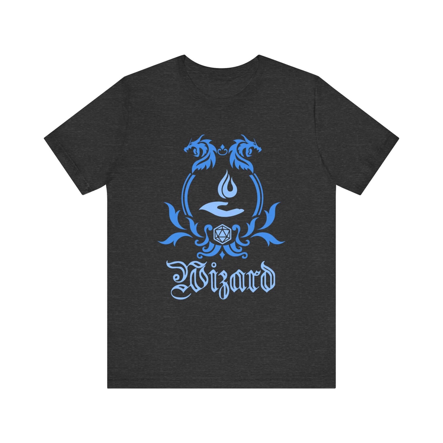 D&D Wizard Class Emblem T-Shirt Color: Dark Grey Heather Size: S