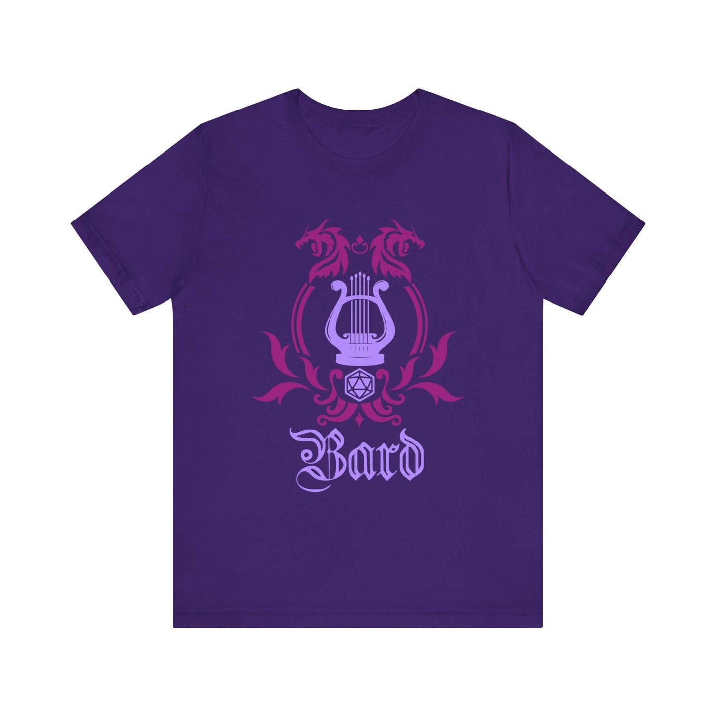 D&D Bard Class Emblem T-Shirt Color: Team Purple Size: S