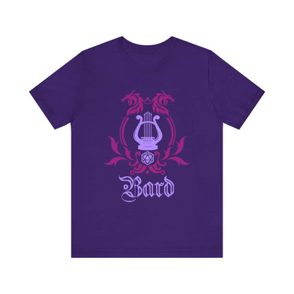 D&D Bard Class Emblem T-Shirt Color: Team Purple Size: S