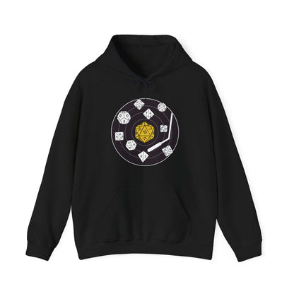 D&D Dice Record Vinyl Hoodie Color: Black Size: S