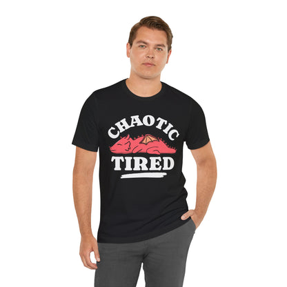 Alignment: Chaotic Tired T-shirt Color: Black Size: S