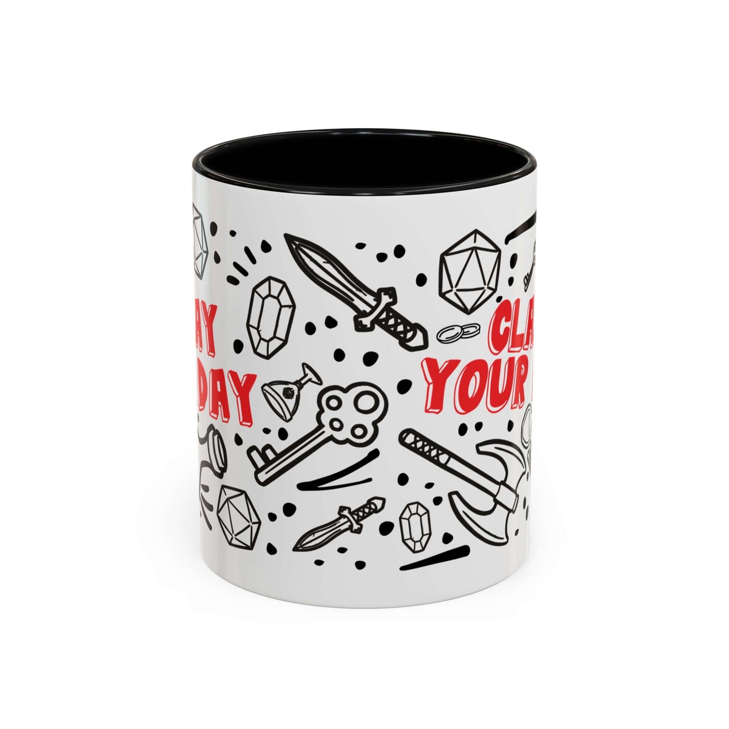 D&D Slay The Day Mug Size: 11oz Color: Black