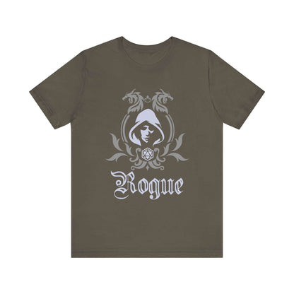 D&D Rogue Class Emblem T-Shirt Color: Army Size: S