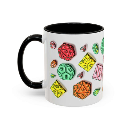 D&D Faux 3D Dice Mug Size: 11oz Color: Black