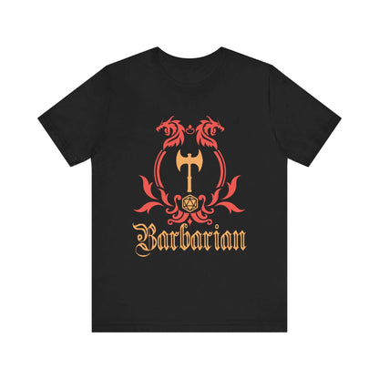 D&D Barbarian Class Emblem T-shirt Color: Black Size: S