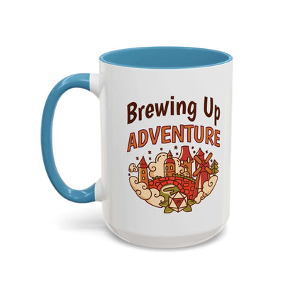 D&D DM Mug Brewing Up Adventure Size: 15oz Color: Light Blue