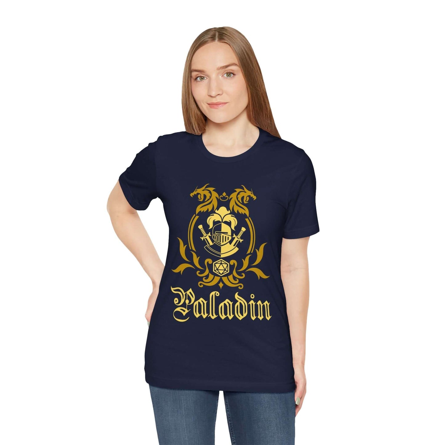 D&D Paladin Class Emblem T-Shirt Color: Army Size: S