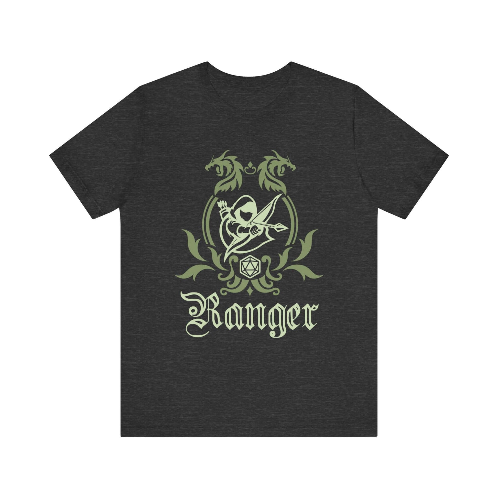 D&D Ranger Class Emblem T-Shirt Color: Dark Grey Heather Size: S