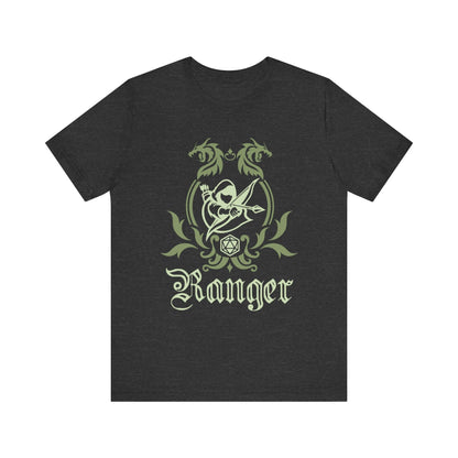 D&D Ranger Class Emblem T-Shirt Color: Dark Grey Heather Size: S