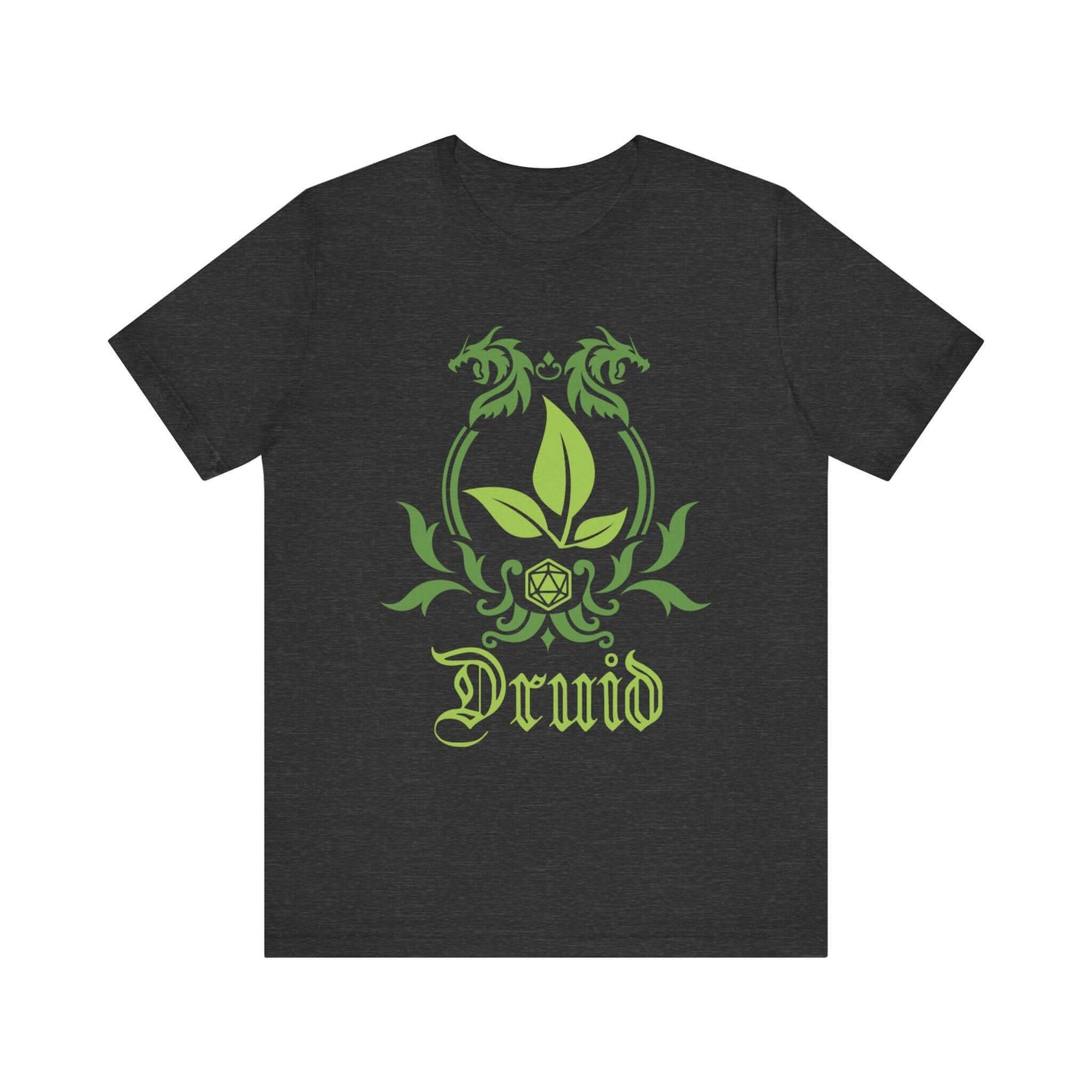 D&D Druid Class Emblem T-Shirt Color: Dark Grey Heather Size: S