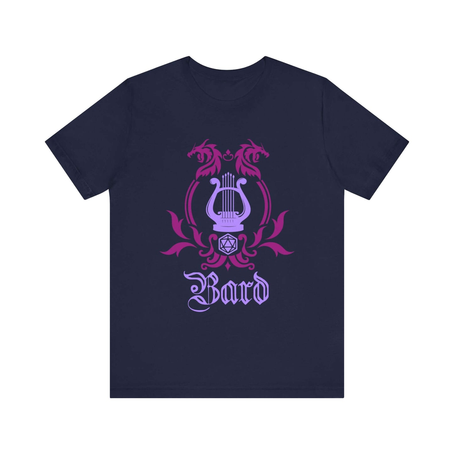 D&D Bard Class Emblem T-Shirt Color: Navy Size: S