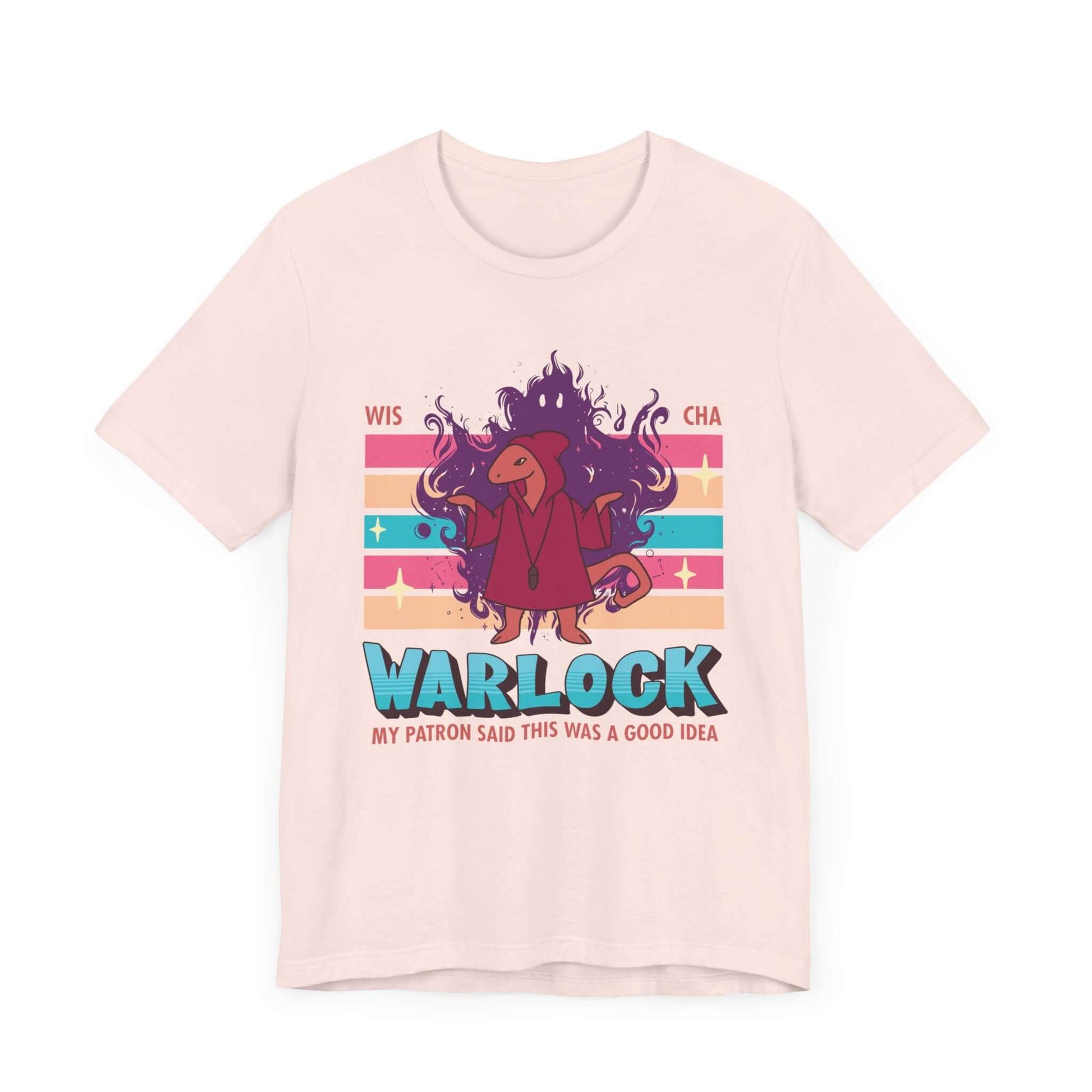 DnD Warlock Shirt - D&D Kawaii Class T-shirt Color: Soft Pink Size: S