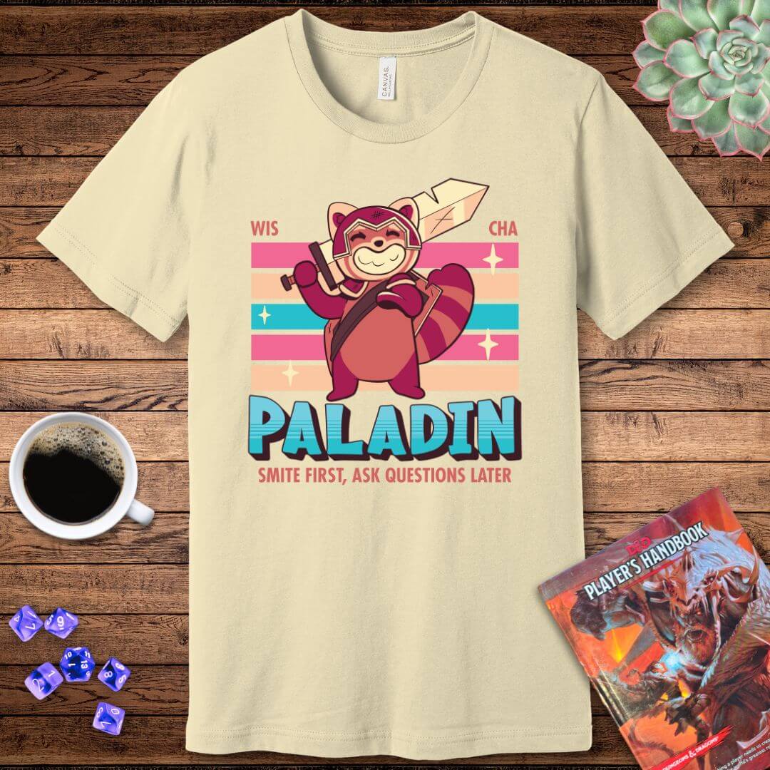 DnD Paladin Shirt - D&D Kawaii Class T-shirt Color: Baby Blue Size: S