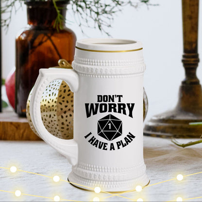 DND Tankard - Don't Worry I have a Plan