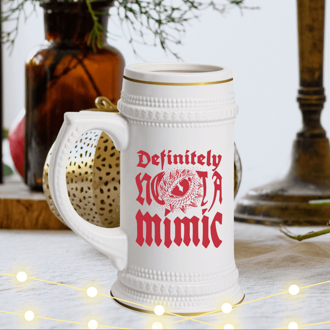 DND Beer Tankard - Definitely Not a Mimic Size: 22oz