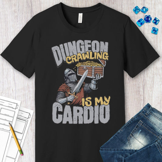 Funny DnD Shirt - Dungeon Crawling is My Cardio