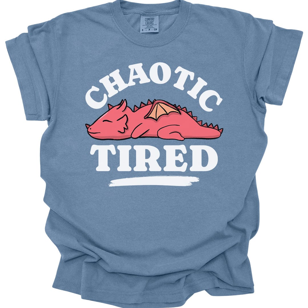 Printify T-Shirt Blue Jean / S Alignment: Chaotic Tired T-shirt - Comfort Colors