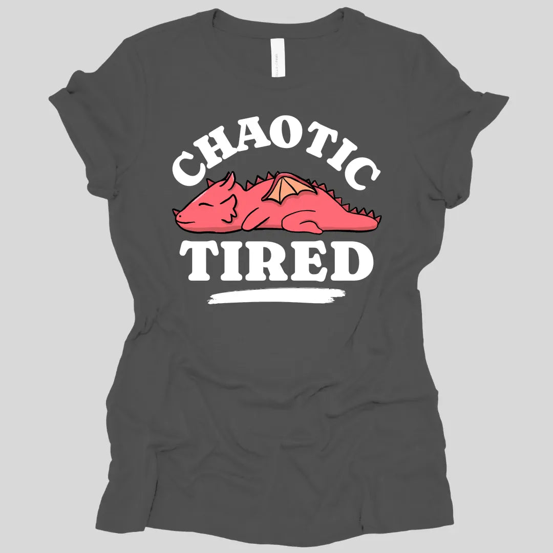 Printify T-Shirt Asphalt / S Alignment: Chaotic Tired Women's T-shirt