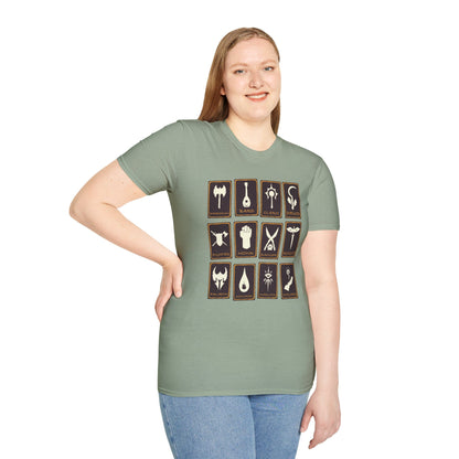 Printify T-Shirt All DnD Classes Tarot T-Shirt