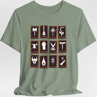 Printify T-Shirt Sage / S All DnD Classes Tarot T-Shirt