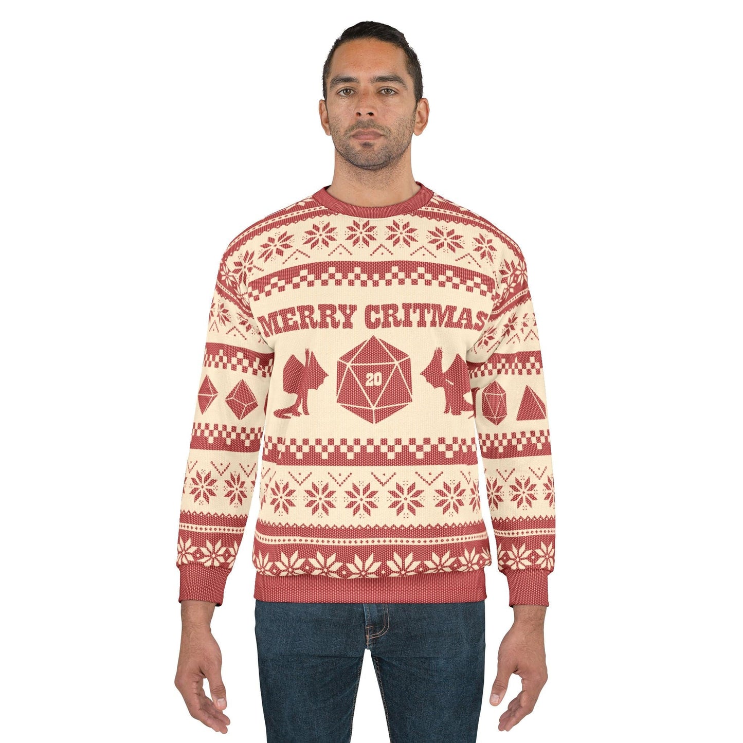 D&D Ugly Christmas Sweater Sweatshirt All Over Prints