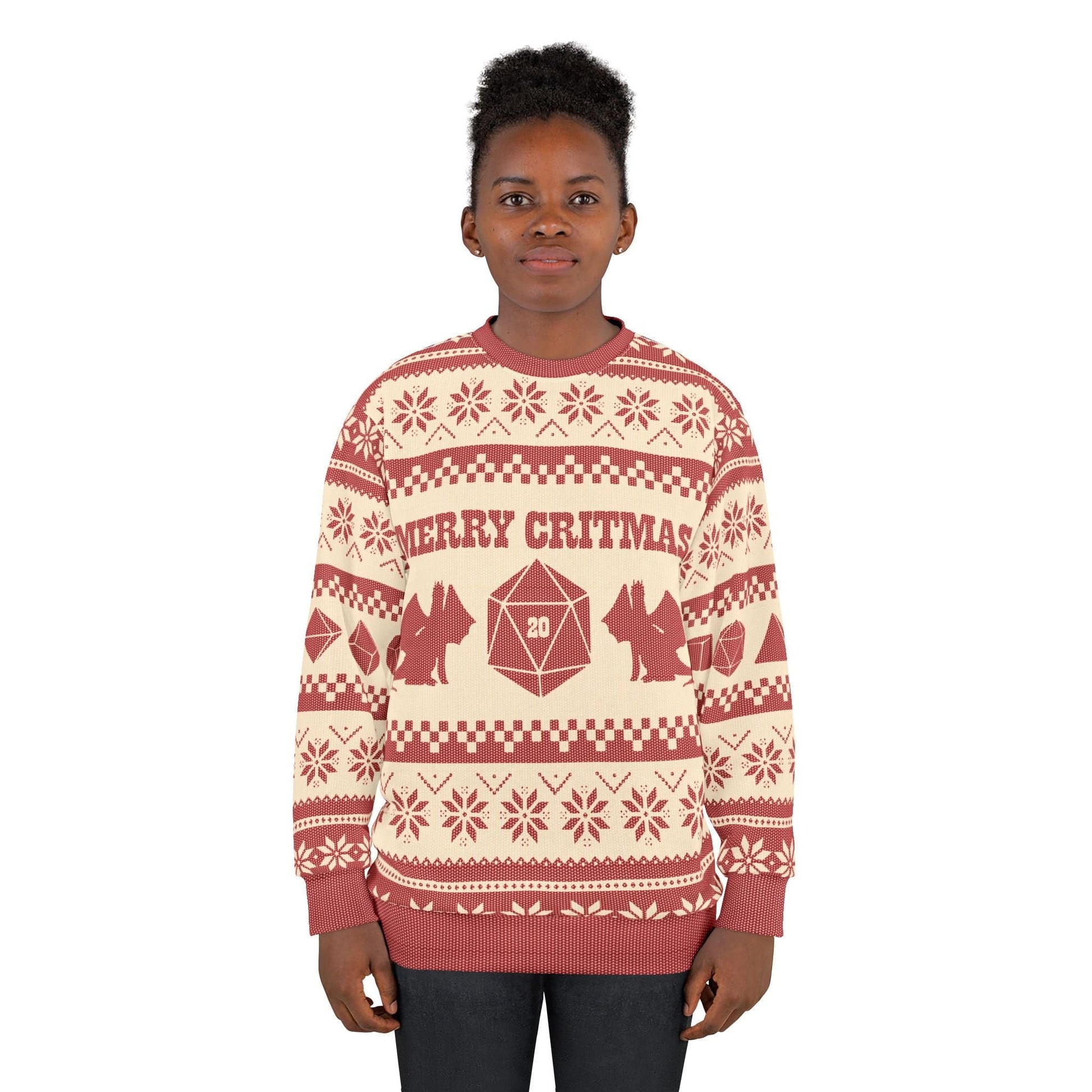 D&D Ugly Christmas Sweater Sweatshirt All Over Prints