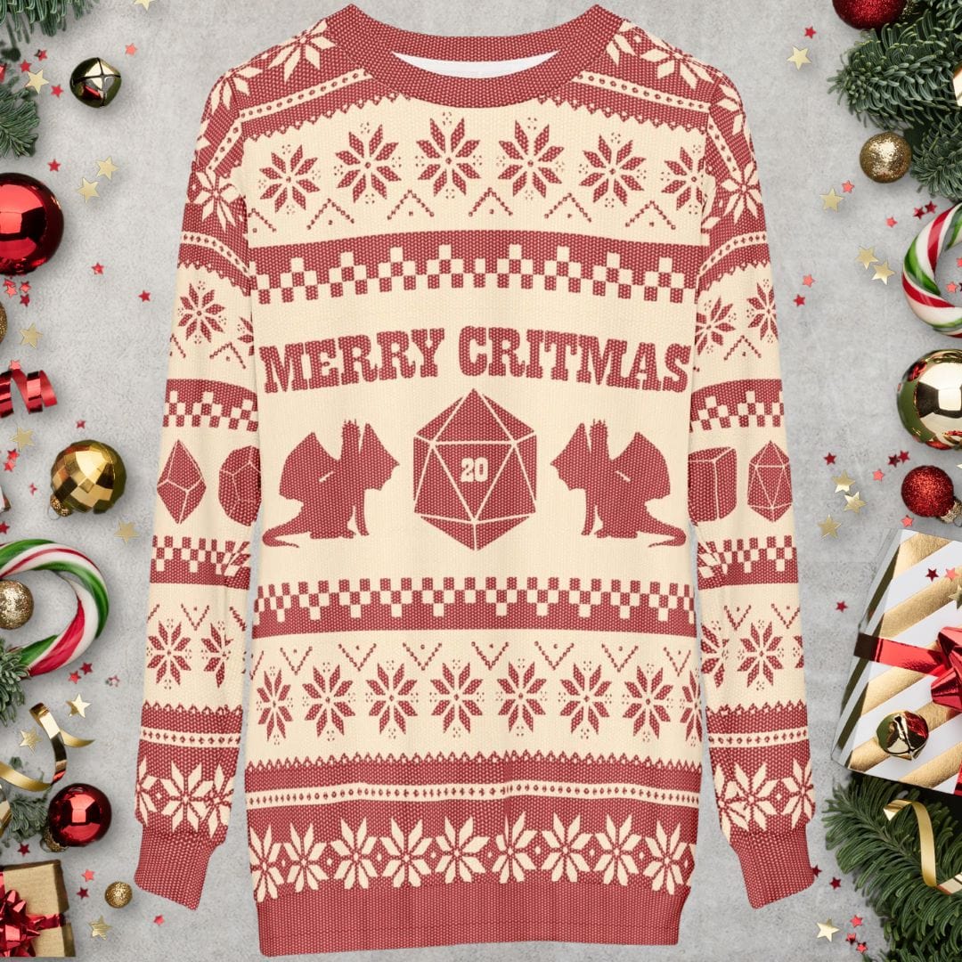 D&D Ugly Christmas Sweater Sweatshirt All Over Prints