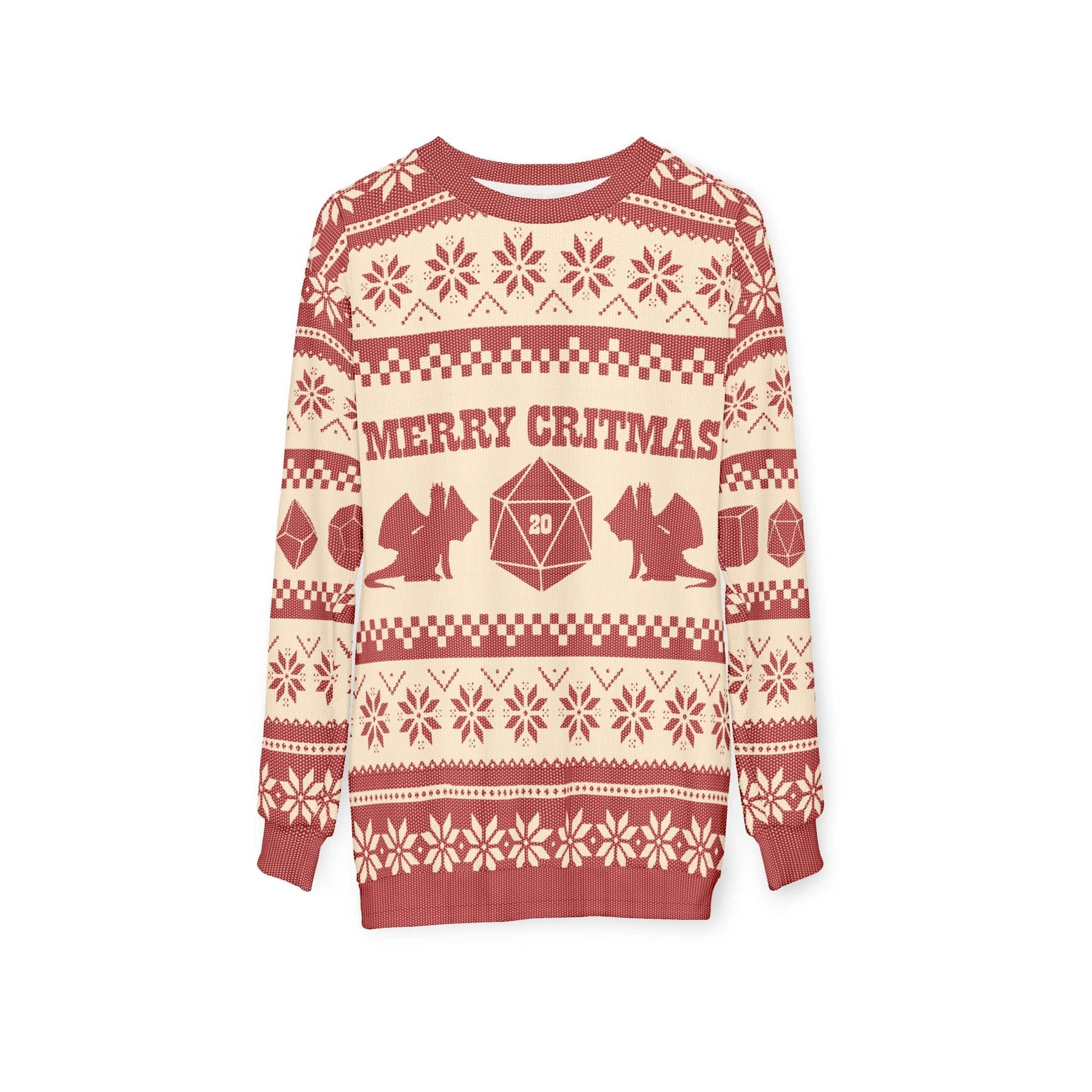 D&D Ugly Christmas Sweater Sweatshirt All Over Prints XS