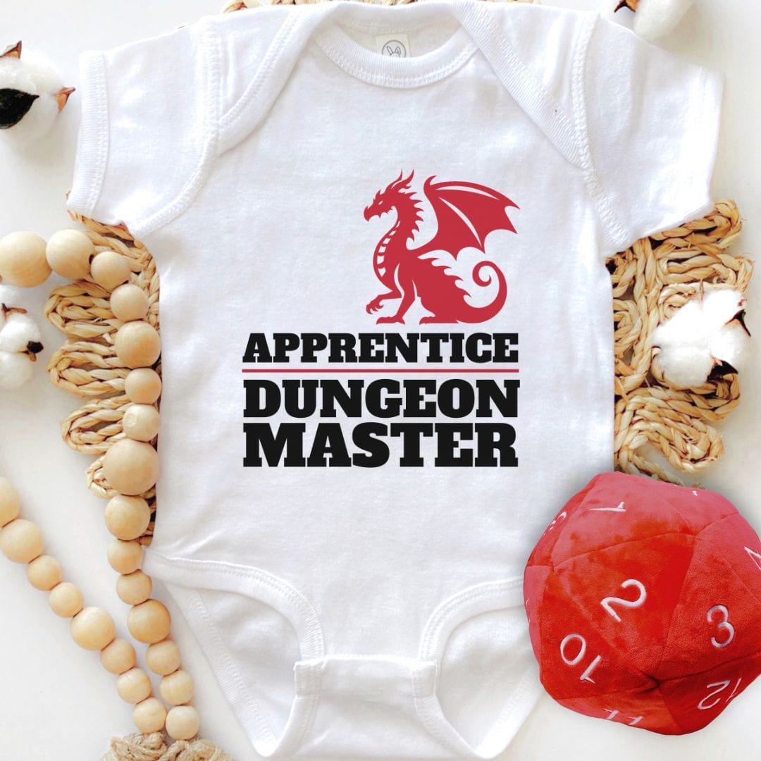 Printify Kids clothes Apprentice Dungeon Master Baby Bodysuit