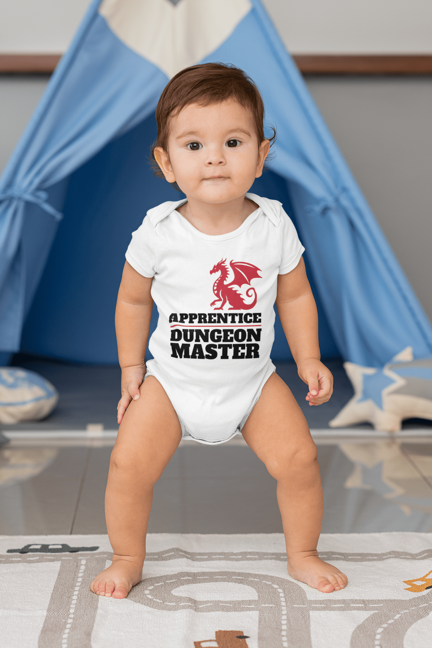 Printify Kids clothes Apprentice Dungeon Master Baby Bodysuit