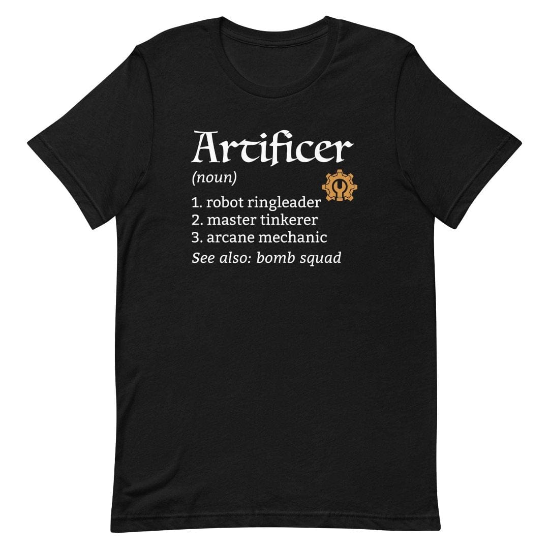 Printify T-Shirt Black / S Artificer Class Definition T-Shirt