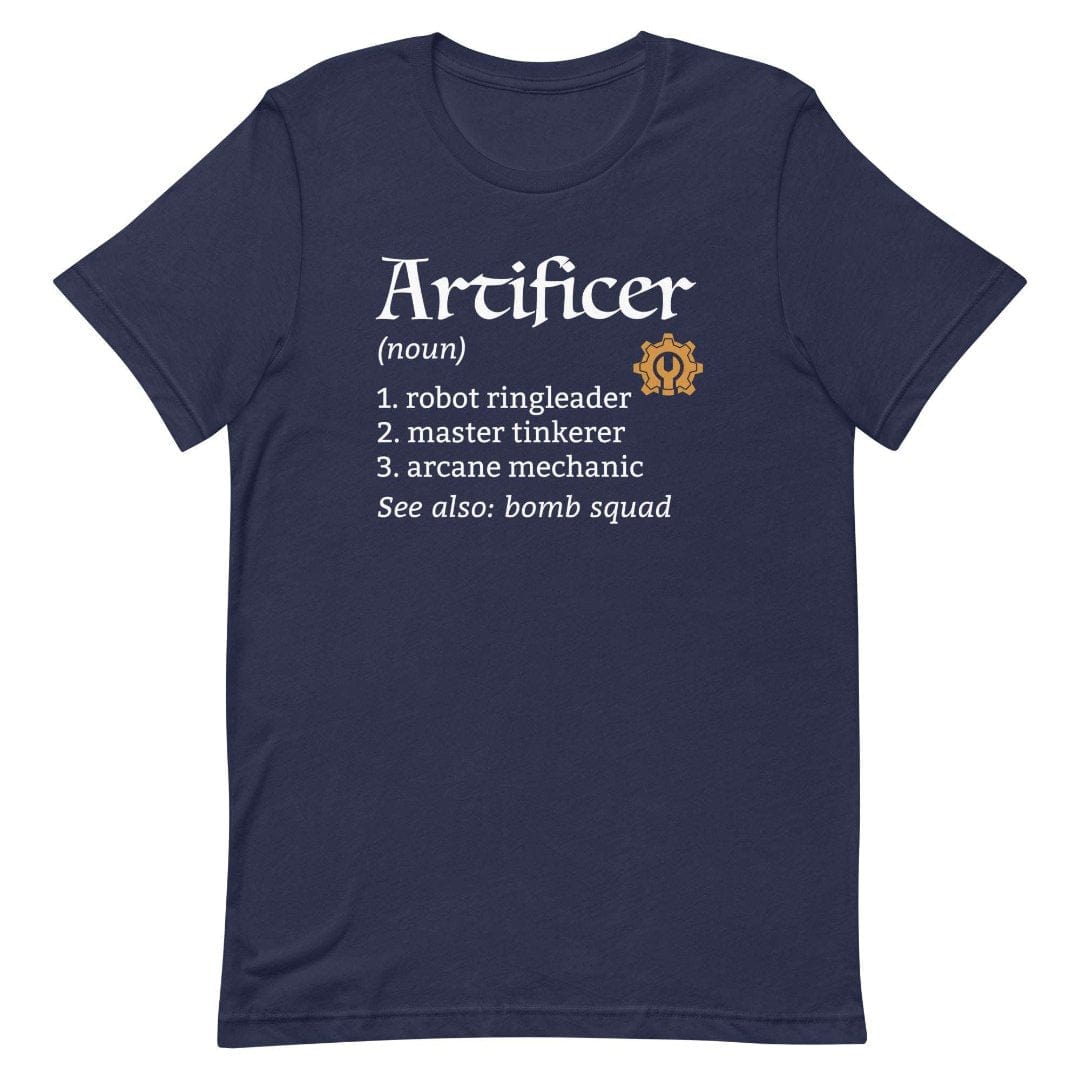 Printify T-Shirt Navy / S Artificer Class Definition T-Shirt