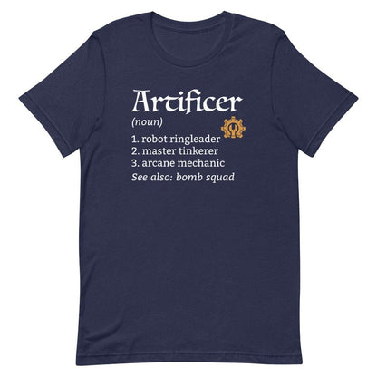 Printify T-Shirt Navy / S Artificer Class Definition T-Shirt