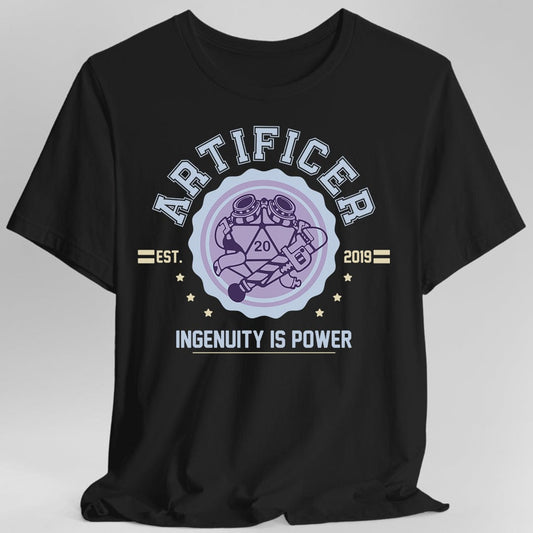 Printify T-Shirt Black / S Artificer Class Pastel DnD T-Shirt