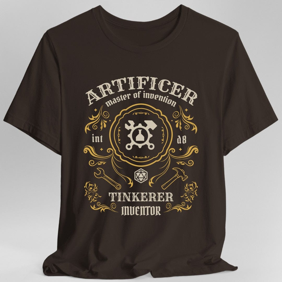Printify T-Shirt Dark Chocolate / S Artificer Class Vintage Label T-Shirt