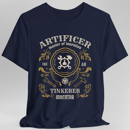 Printify T-Shirt Navy / S Artificer Class Vintage Label T-Shirt
