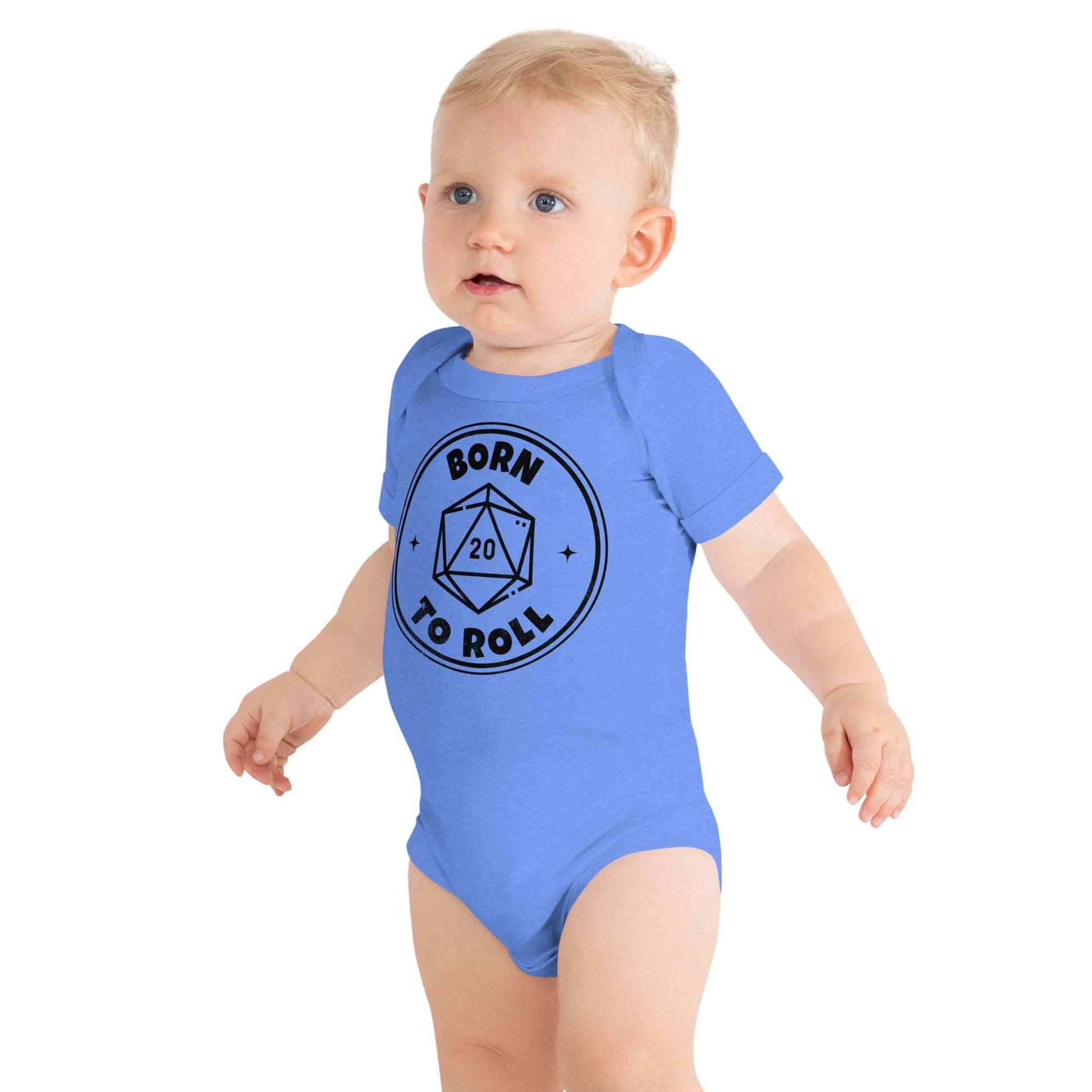 Born To Roll Baby Onesie - Dungeons & Dragons Baby Bodysuit Baby Bodysuit