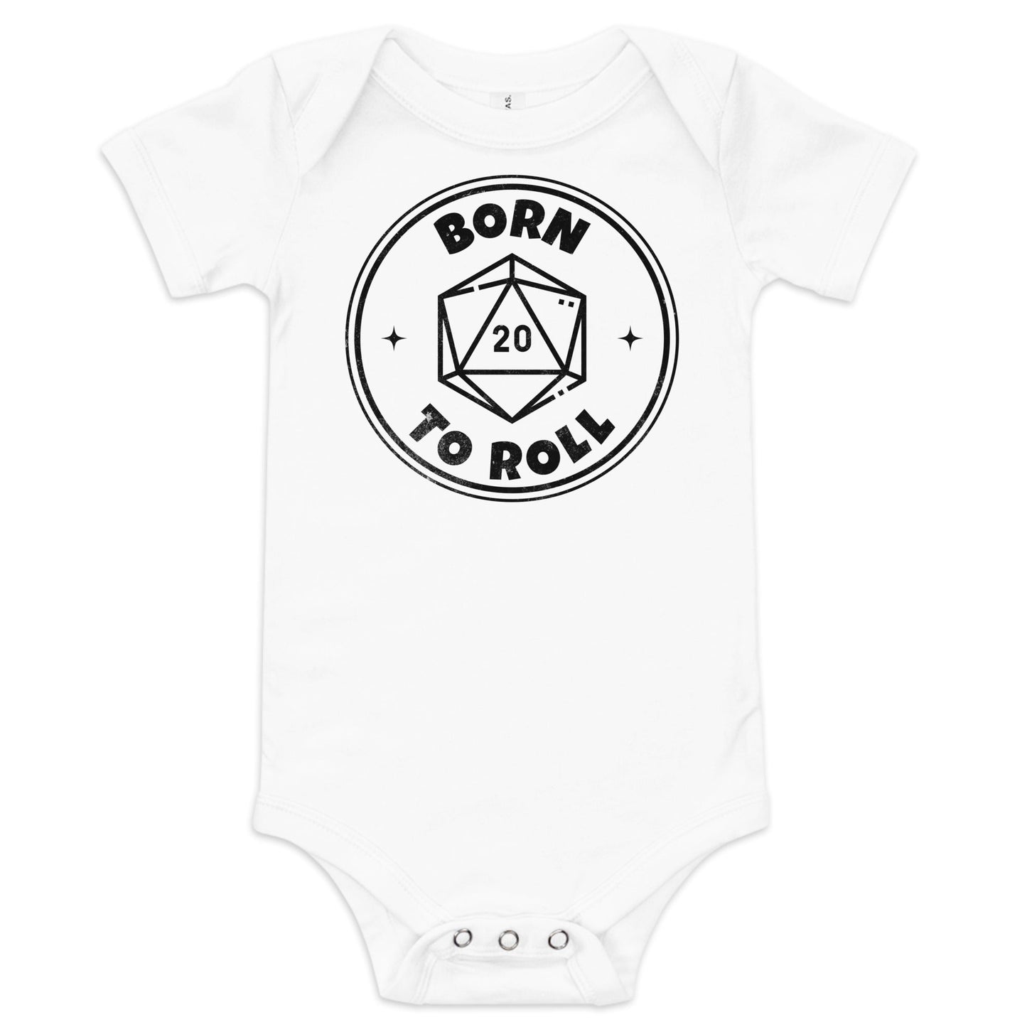 Born To Roll Baby Onesie - Dungeons & Dragons Baby Bodysuit Baby Bodysuit White / 3-6m