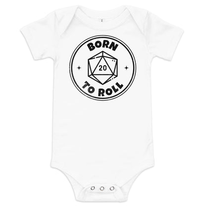 Born To Roll Baby Onesie - Dungeons & Dragons Baby Bodysuit Baby Bodysuit White / 3-6m