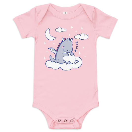 Sleeping Dragon Baby Onesie – Cute Fantasy Themed Infant Bodysuit