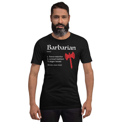 Printify T-Shirt Barbarian Class Definition T-Shirt