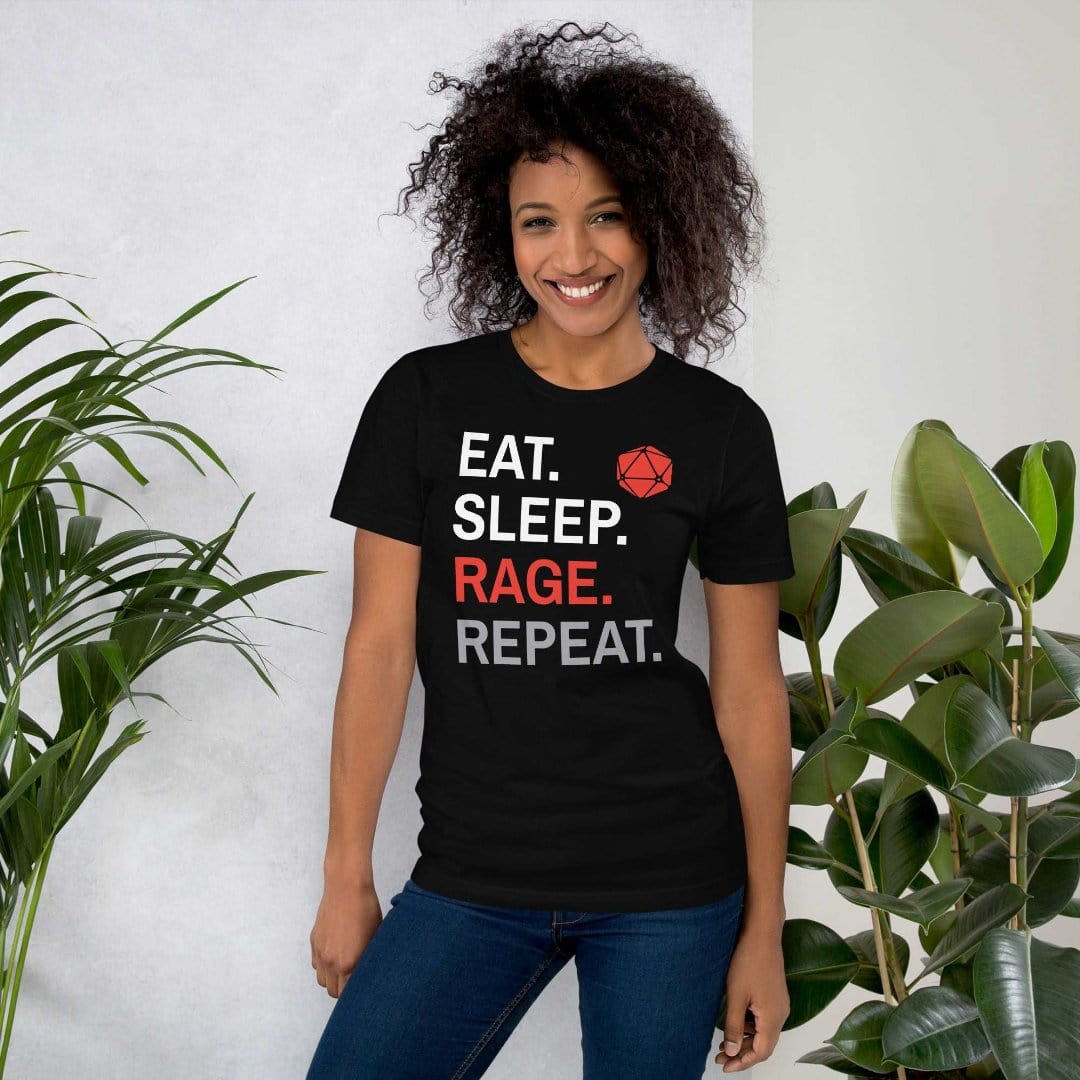 Printify T-Shirt Barbarian T-Shirt – Eat Sleep Rage Repeat