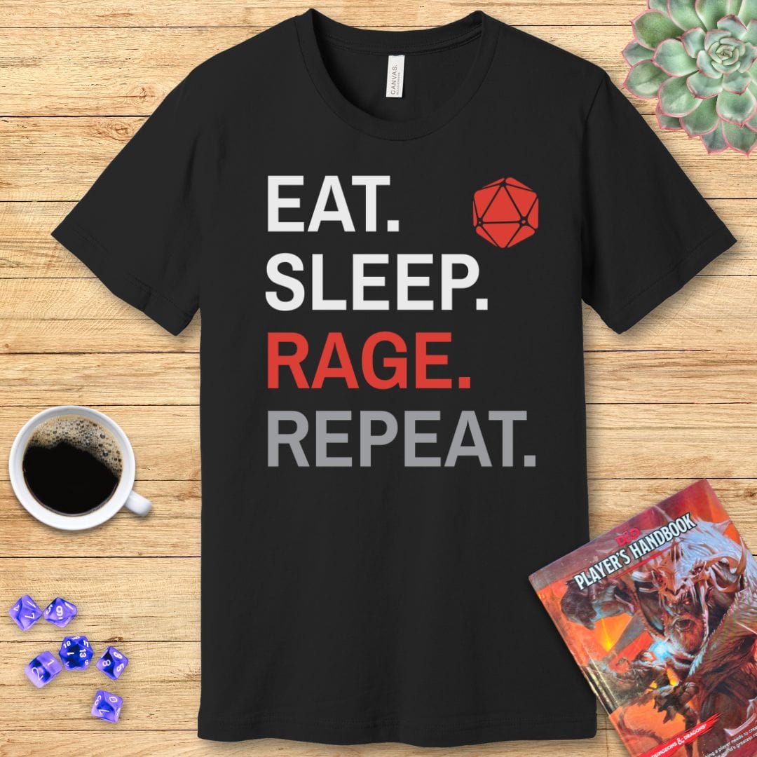 Printify T-Shirt Barbarian T-Shirt – Eat Sleep Rage Repeat