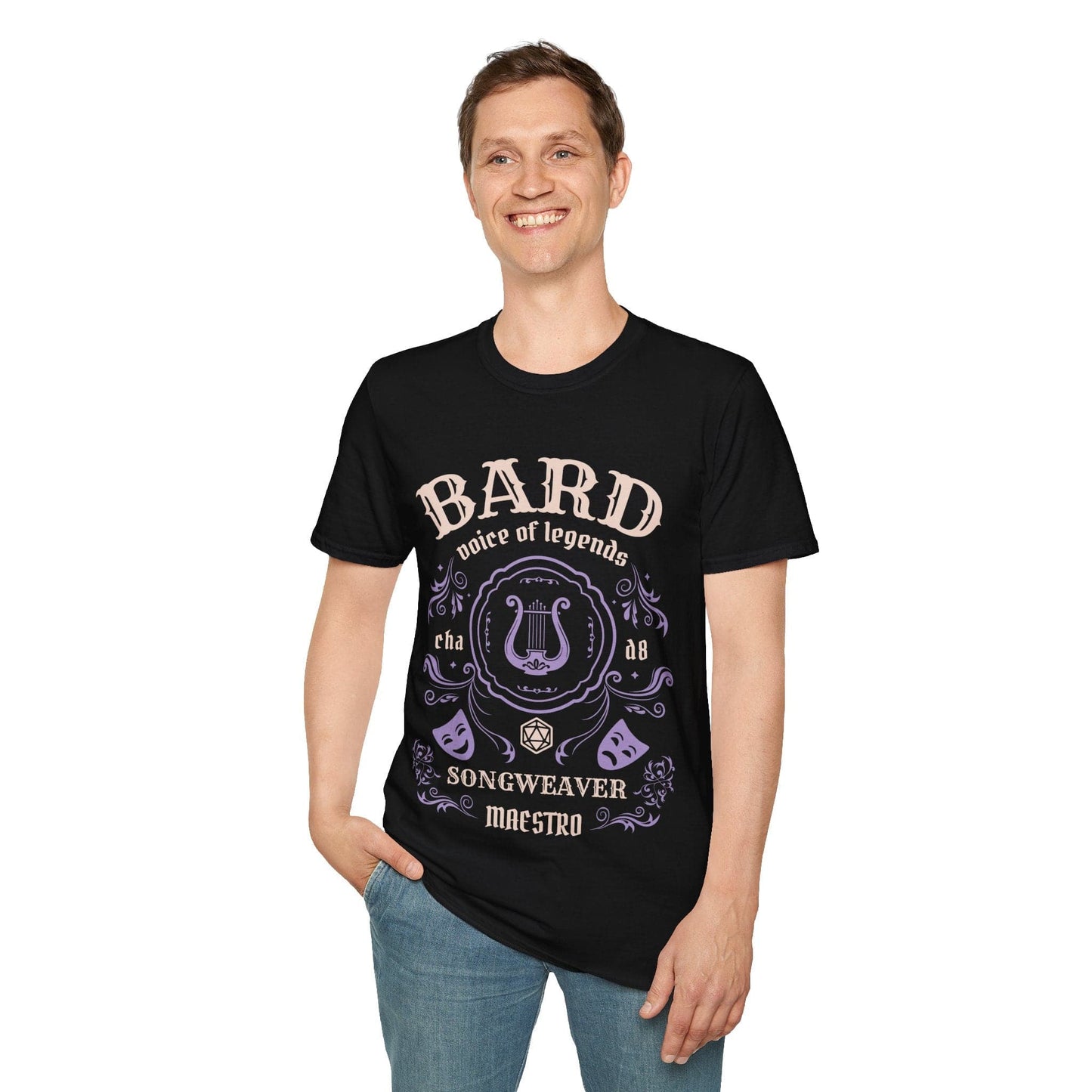 Printify T-Shirt Bard Class Vintage Label T-Shirt