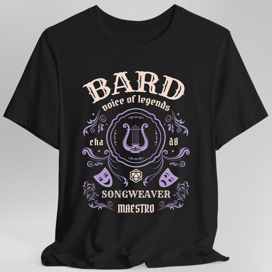 Printify T-Shirt Black / S Bard Class Vintage Label T-Shirt