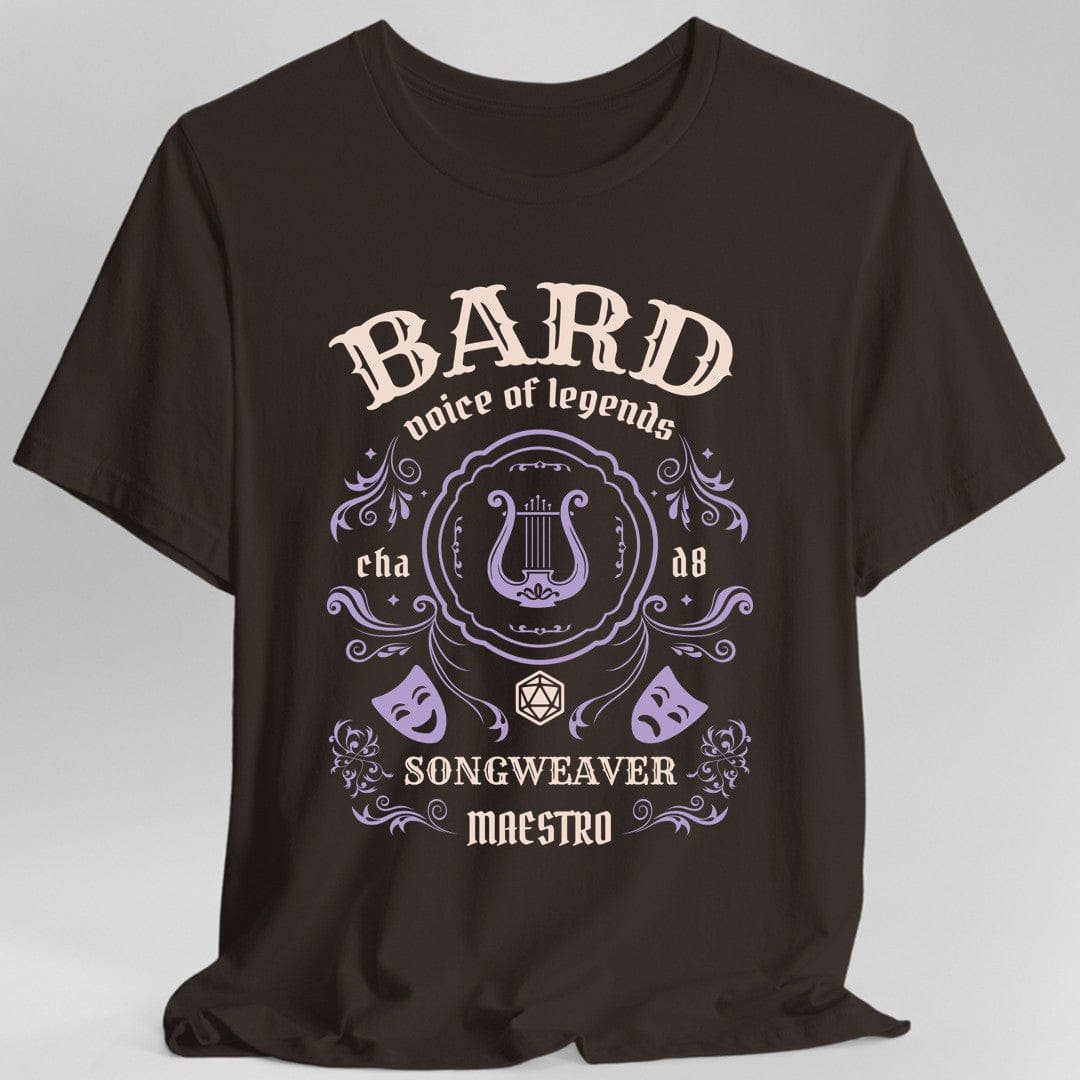 Printify T-Shirt Dark Chocolate / S Bard Class Vintage Label T-Shirt